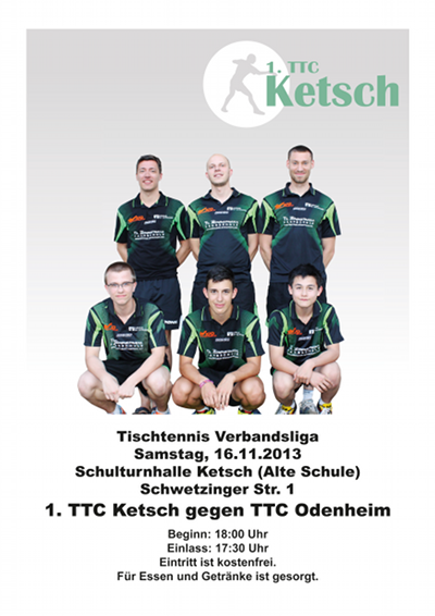 Verbandsliga: 1. Herren - TTC Odenheim