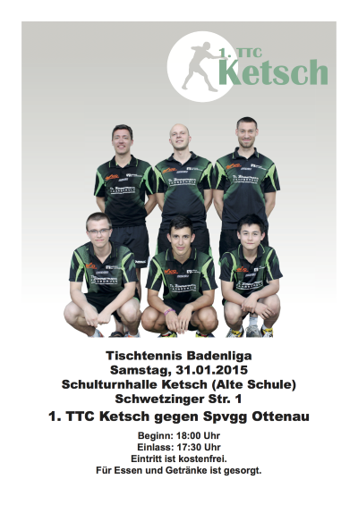 Badenliga-Herren: TTC Ketsch - Spvgg Ottenau