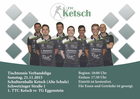 Verbandsliga-Herren: TTC Ketsch - TG Eggenstein